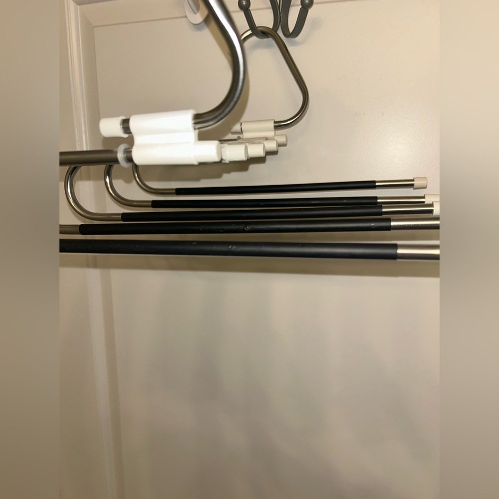 Black and Silver Pant Hangers